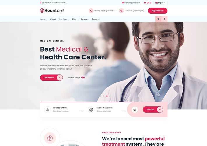 私立医疗保健服务机构网站网页模板