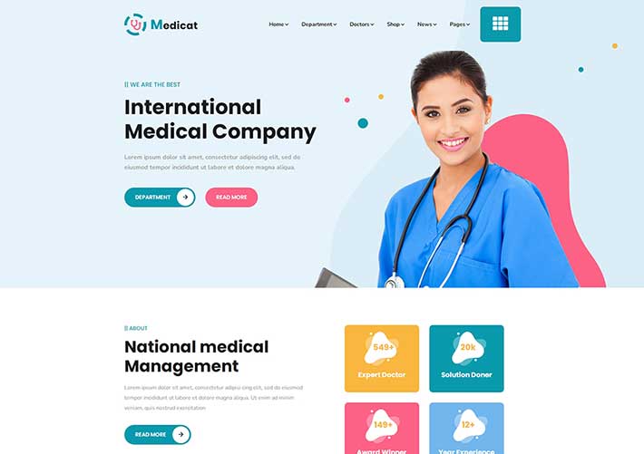 响应式医疗体检服务网站HTML5模板