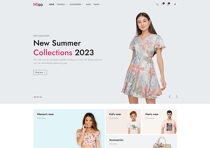 夏季时尚服装配饰电子商城网站网页源码HTML模板