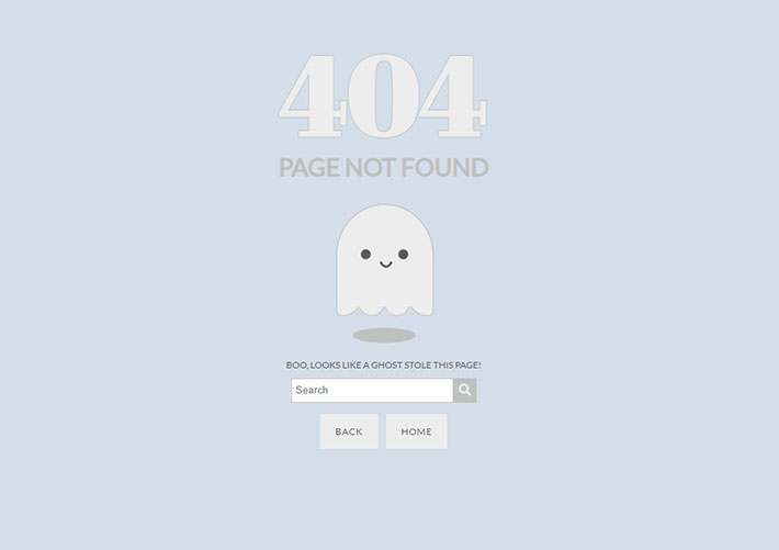 html404页面代码幽灵404页面网页源码模板
