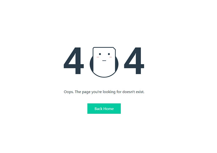 错误页面模板404动画素材网页HTML源码模板