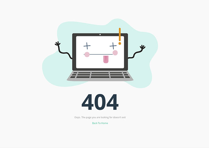 现代简易404错误页面html网页访问出错HTML源码模板