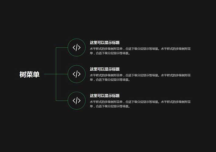 CSS水平样式的树菜单多级分类网页代码素材